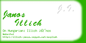 janos illich business card